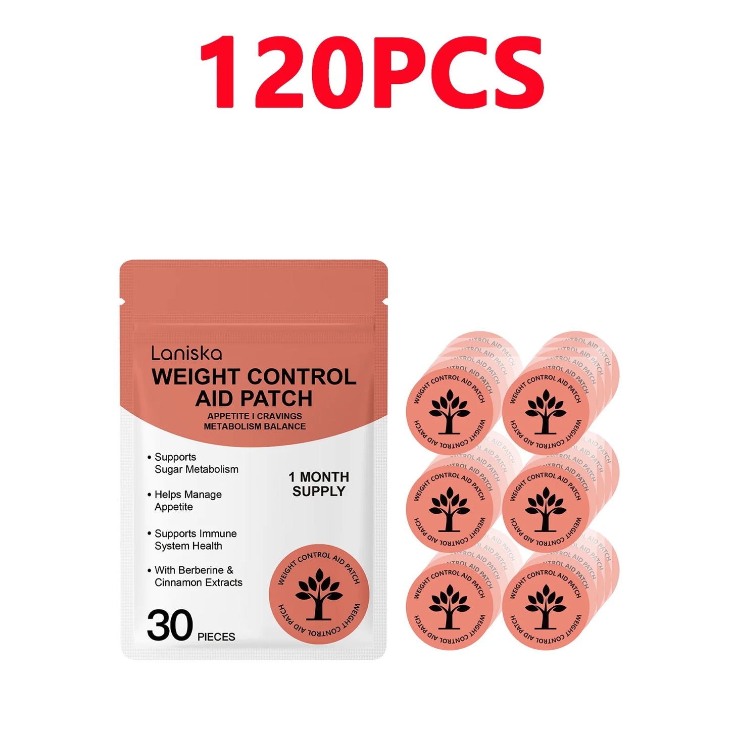 Berberine & Cinnamon Body Care Patch – Daily Skin Management Body Care Patch Peaceful Pleasures Health and Wellness 120pcs