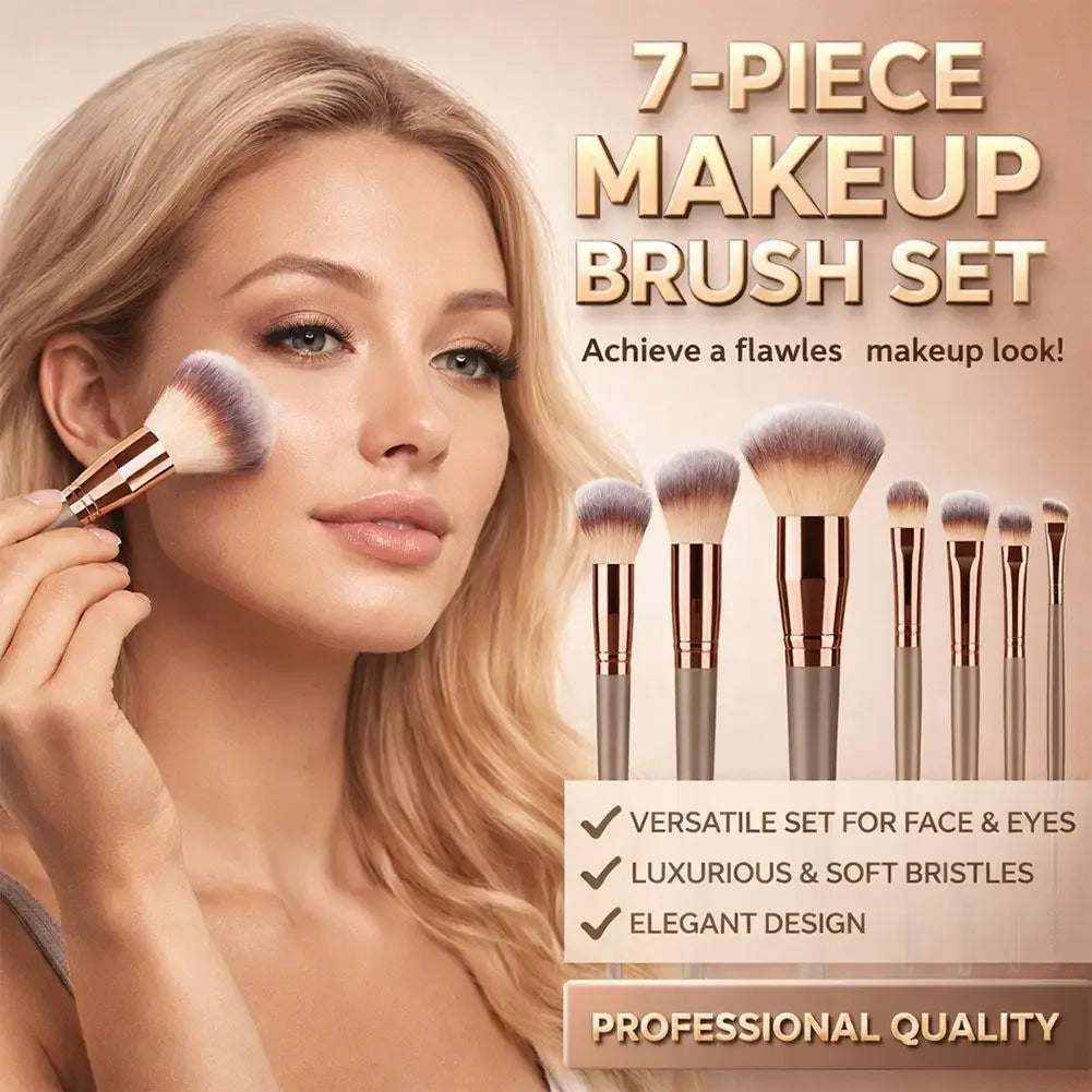7PCs/Kit makeup brush custom Women Essential Foundation Makeup Brushes for Powder Concealers Eye Shadows Blush Make Up Brushes Peaceful Pleasures Health and Wellness
