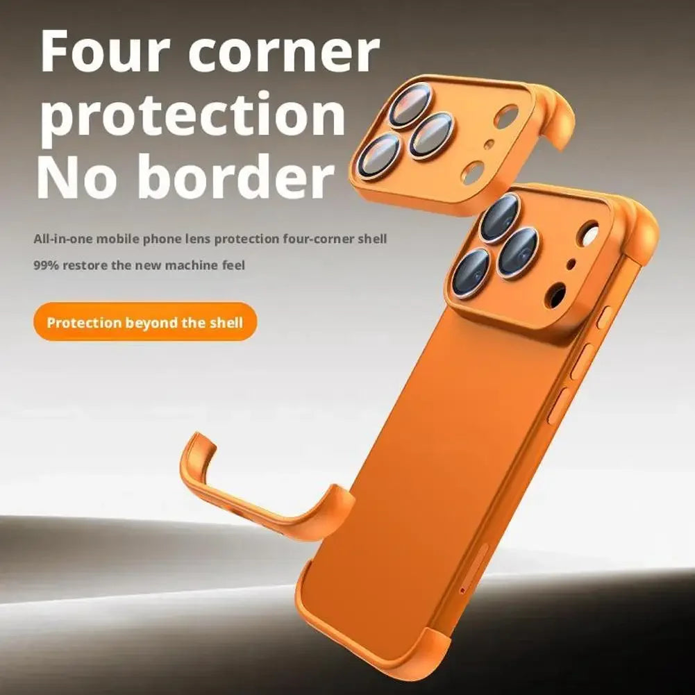 Frameless Not Case Corner Pad TPU Bumper For iPhone 17 Air 17Pro 17 Pro Max Camera Lens Protection Bumper Accessories Peaceful Pleasures Health and Wellness