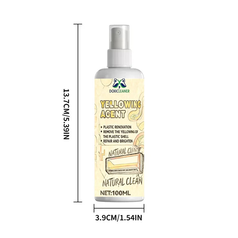 Plastic Restoration Spray – Remove Yellowing & Restore Color