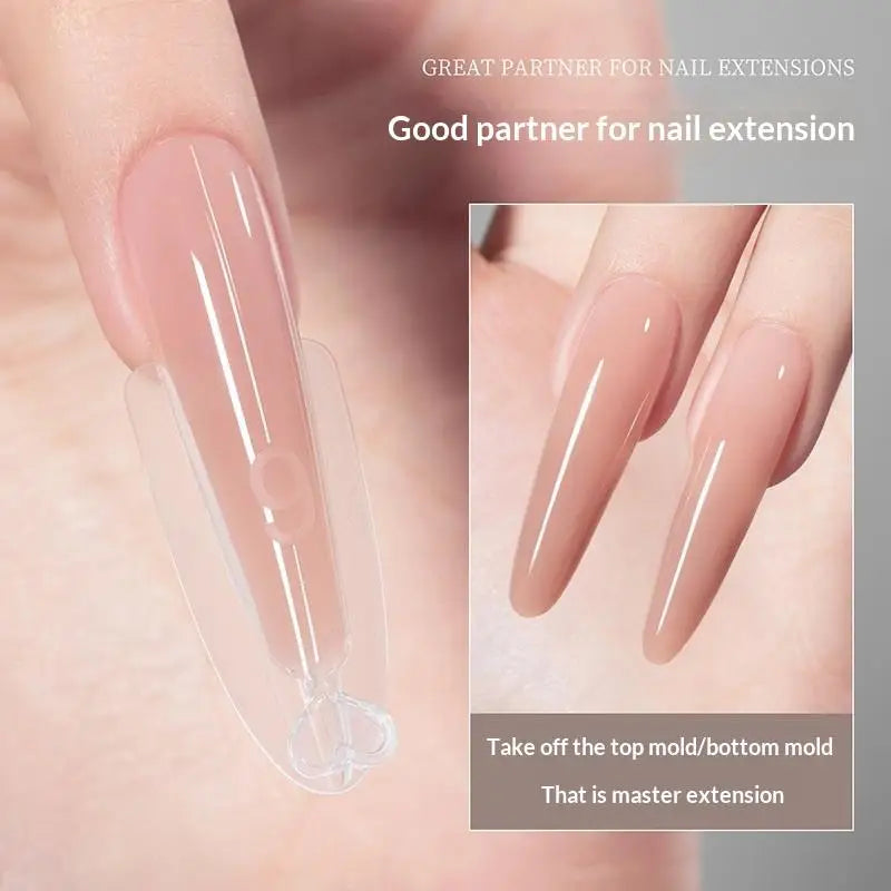 240 Pcs Sandwich Dual Nail Forms 15 Size Extensions-Dual Forms Top Bottom Mold Long Coffin Almond Nail Art Forms Manicure Tool Peaceful Pleasures Health and Wellness