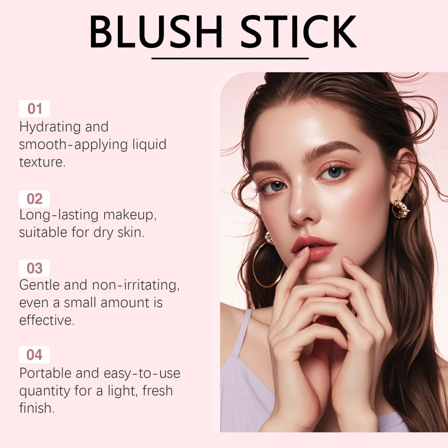 Cream Blush Stick – Soft Mist, Hydrating & Long-Wear | Zephoco