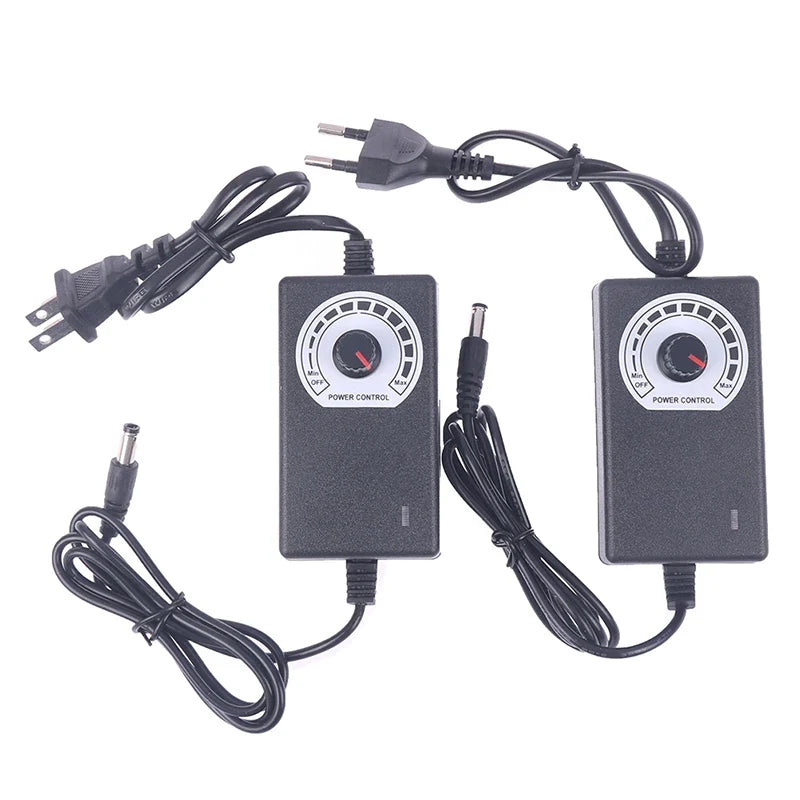 Adjustable DC Power Adapter 3V–12V 2A 24W | 9 Voltage Settings
