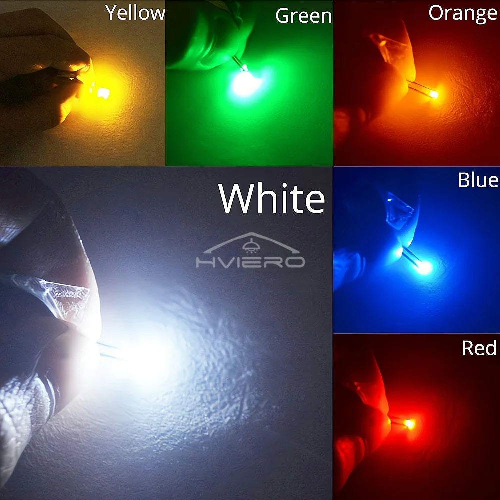 10PCS 0402 SMD LED Chips – Multi-Color Ultra-Bright DIY Lights