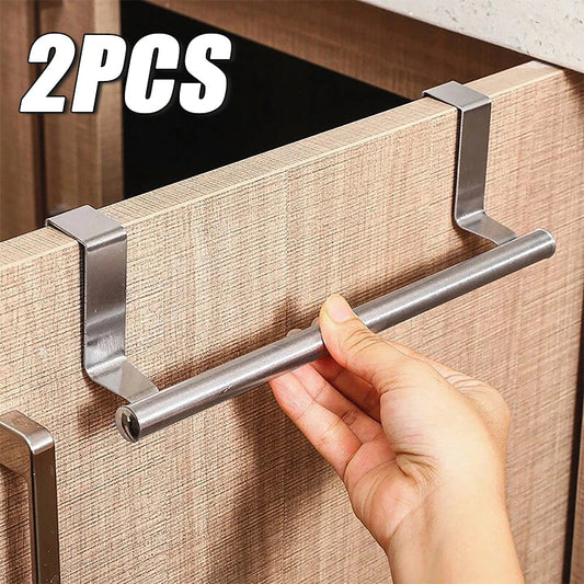 Stainless Steel Cabinet Door Towel Bar Rack | 1 or 2 Pack Cabinet Door Towel Bar Oasis Select