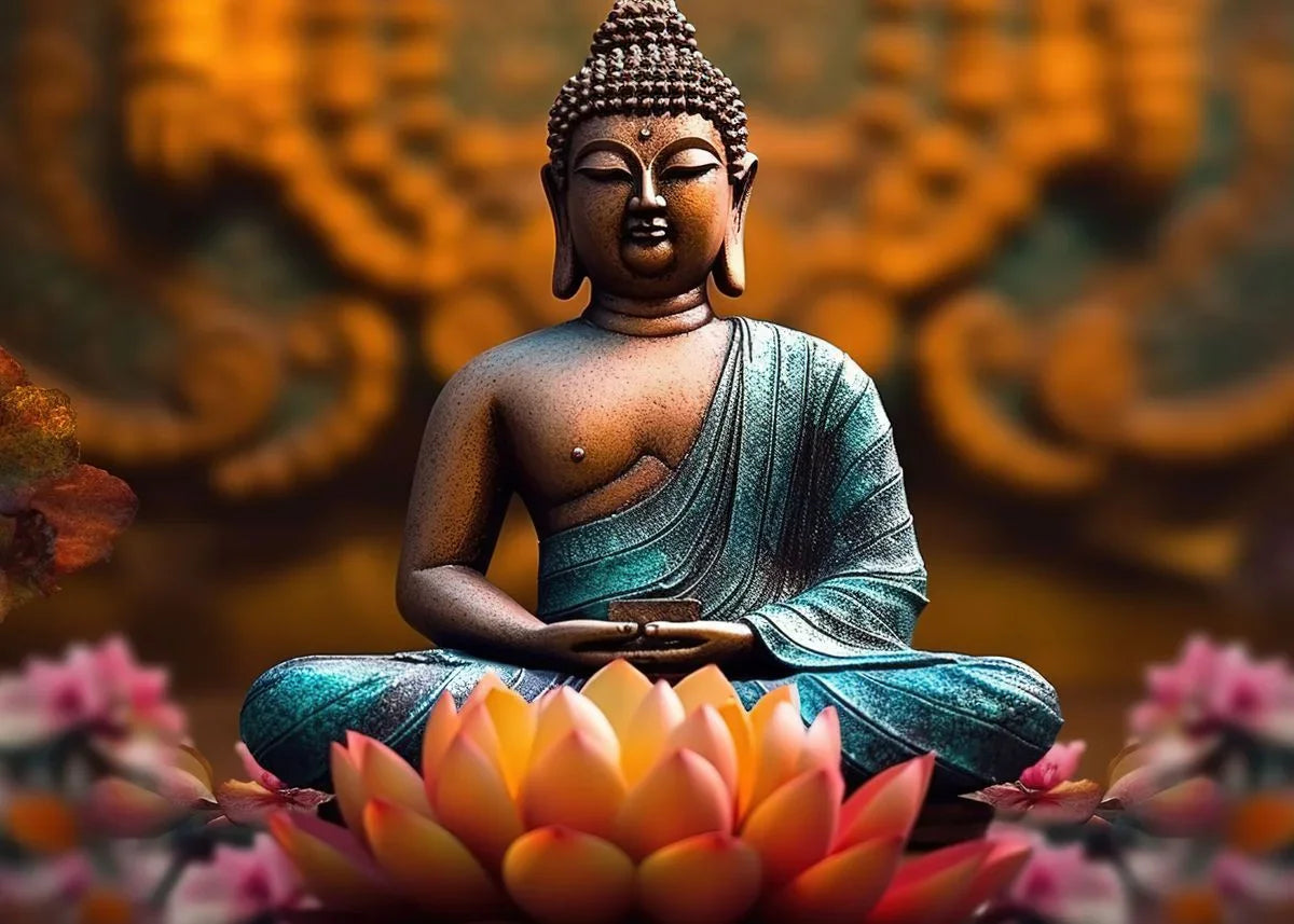 Buddha Zen Meditation Canvas Wall Art | Peaceful Nature Decor