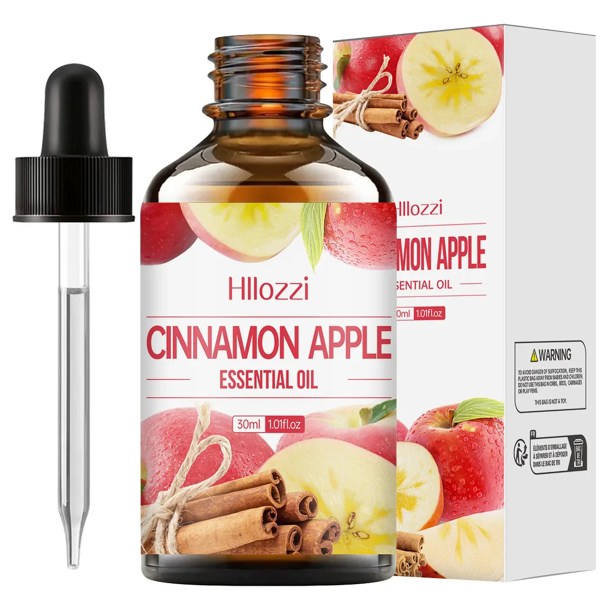 Hllozzi 30ml Cinnamon Apple Essential Oil | Aromatherapy Blend