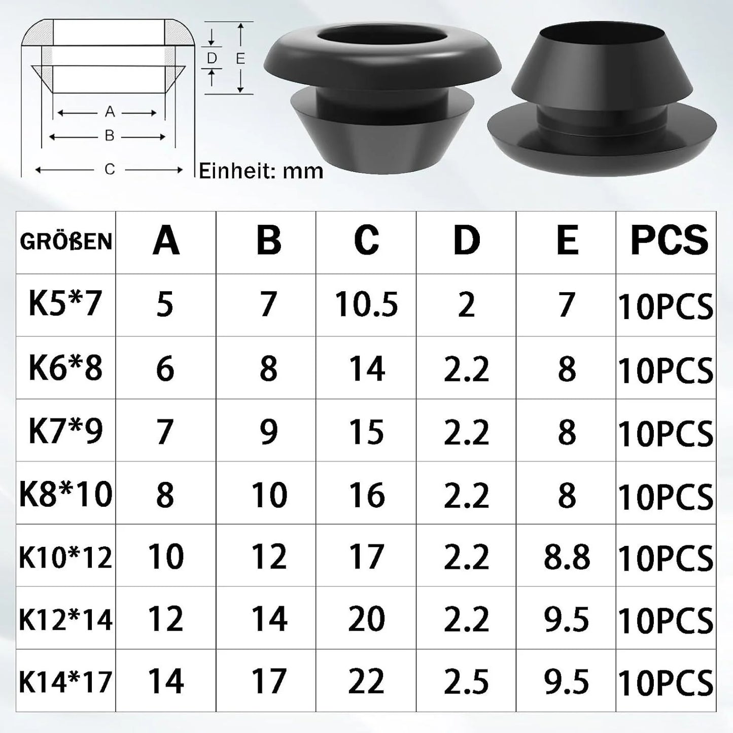 Rubber Grommet Cable Wire Hole Grommets Automotive Wiring Electrical