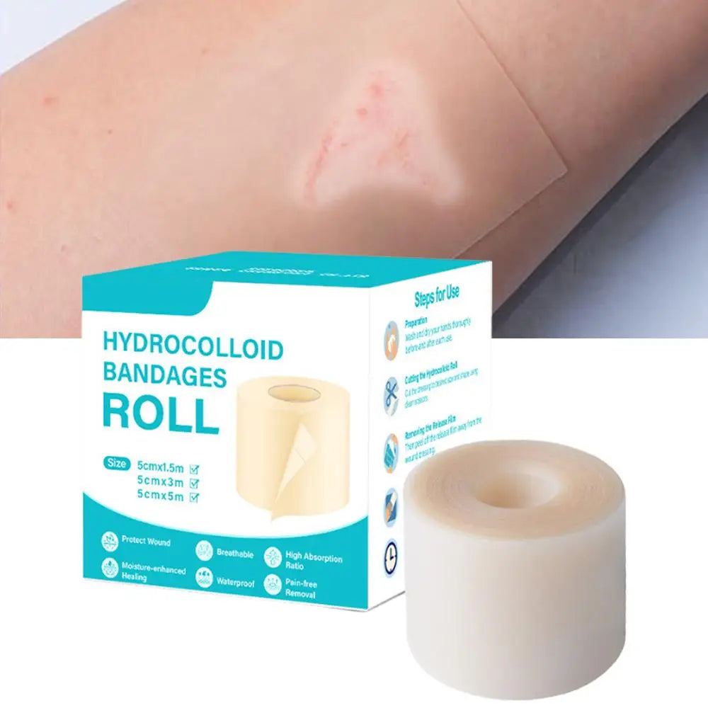 Hydrocolloid Dressing Roll 5cm×150cm | Invisible Wound Care
