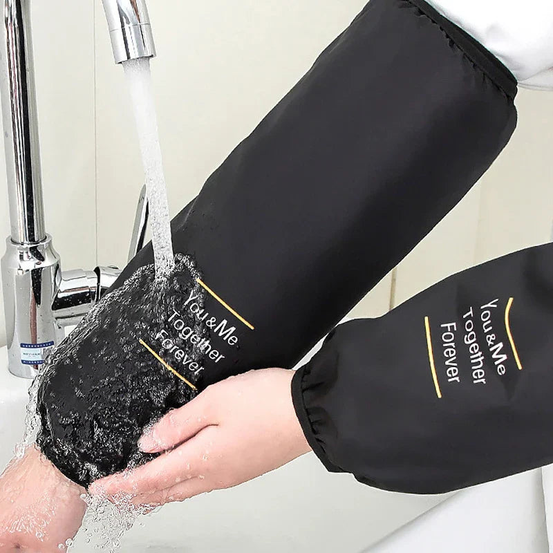 Waterproof PVC Arm Sleeves for Kitchen Cooking & Cleaning | 1 Pair