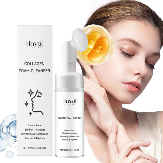 Collagen Facial Cleanser Mousse – Oil Control & Firming Foam