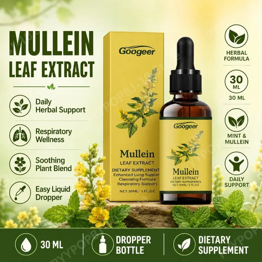 Mullein Herbal Formula Plant-Based Liquid Drops 30ml | Daily Herbal Liquid Supplement Peaceful Pleasures Health and Wellness