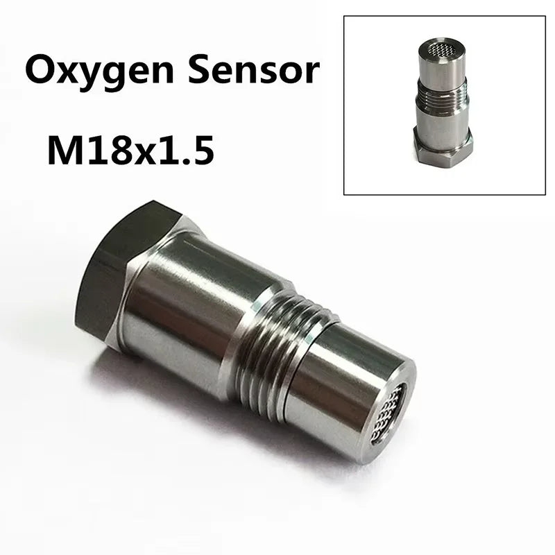 2PCS Off-Road Performance Oxygen Sensor Adapter M18X1.5 CEL Fix O2 Sensor for Catalyst CSV Auto Parts Performance Car Accessory Peaceful Pleasures Health and Wellness