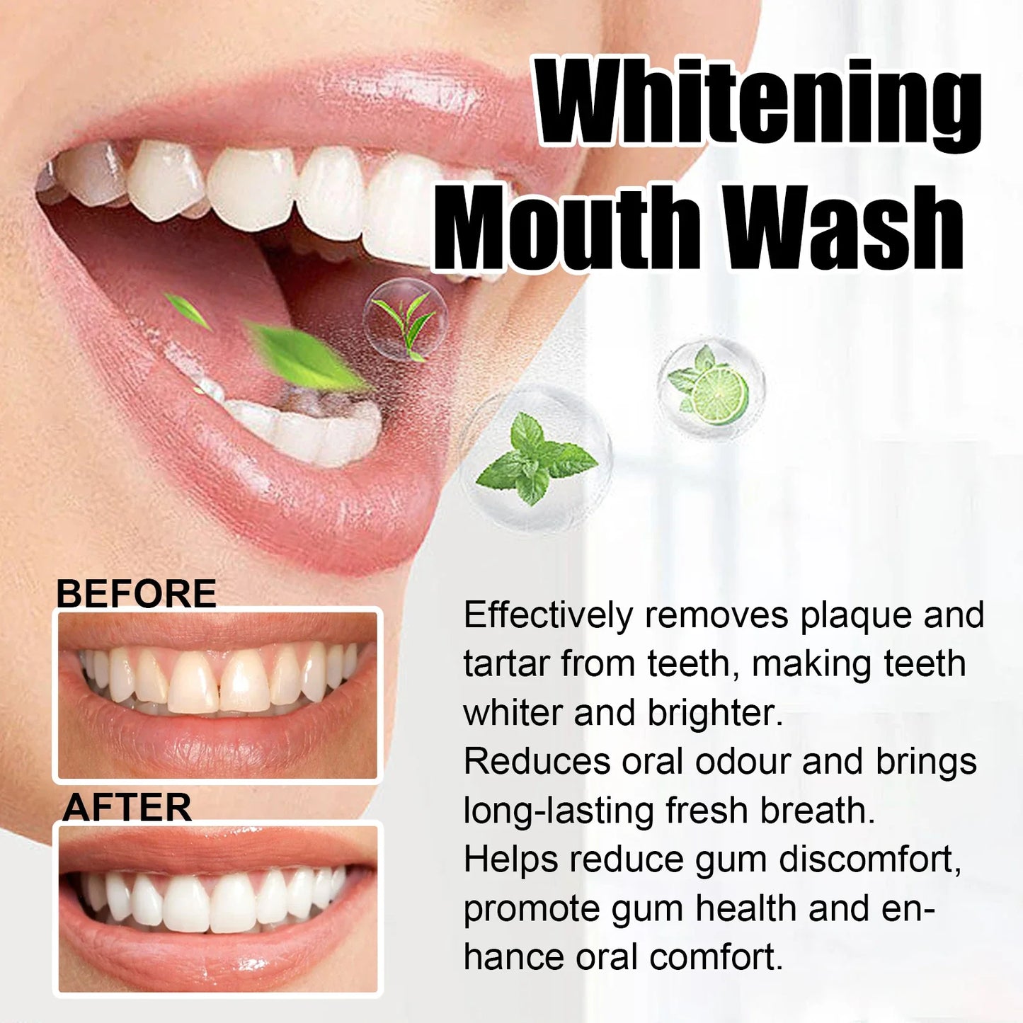 Coconut Mint Pulling Oil Mouthwash Kit with Tongue Scraper