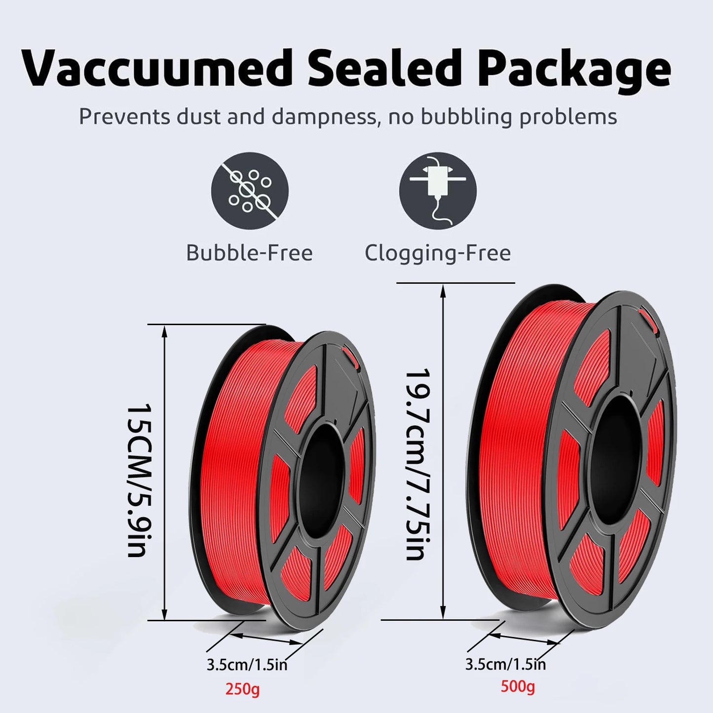 DINGSUN 3D PLA Filament 1.75mm ±0.02mm | 250g & 500g Spools