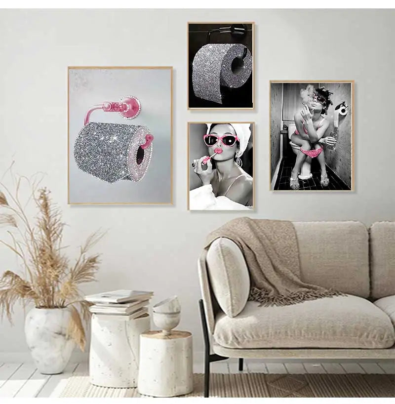 Modern Posters Prints Canvas Painting Wall Art High Picture For Bedroom Home Decor Classic Sexy Woman Peaceful Pleasures Health and Wellness