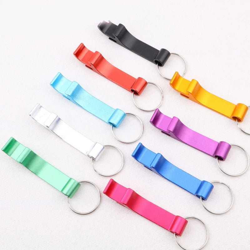 Multi-color Convenient Bottle Opener Aluminum Alloy Multi-function Bottle Opener Tool Key Ring Beer Bottle Opener Peaceful Pleasures Health and Wellness