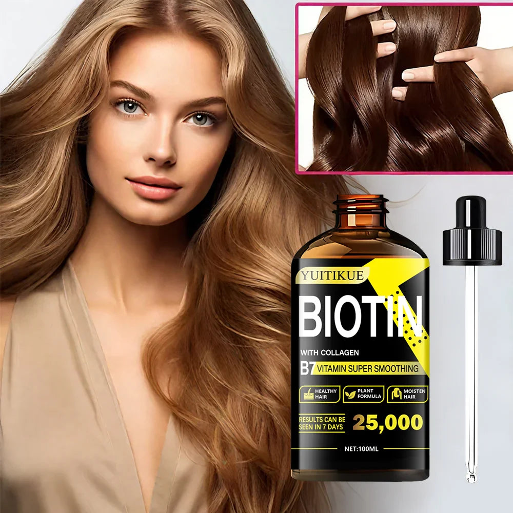 YUITIKUE Biotin & Collagen Hair Oil – Smooth, Strong & Shiny