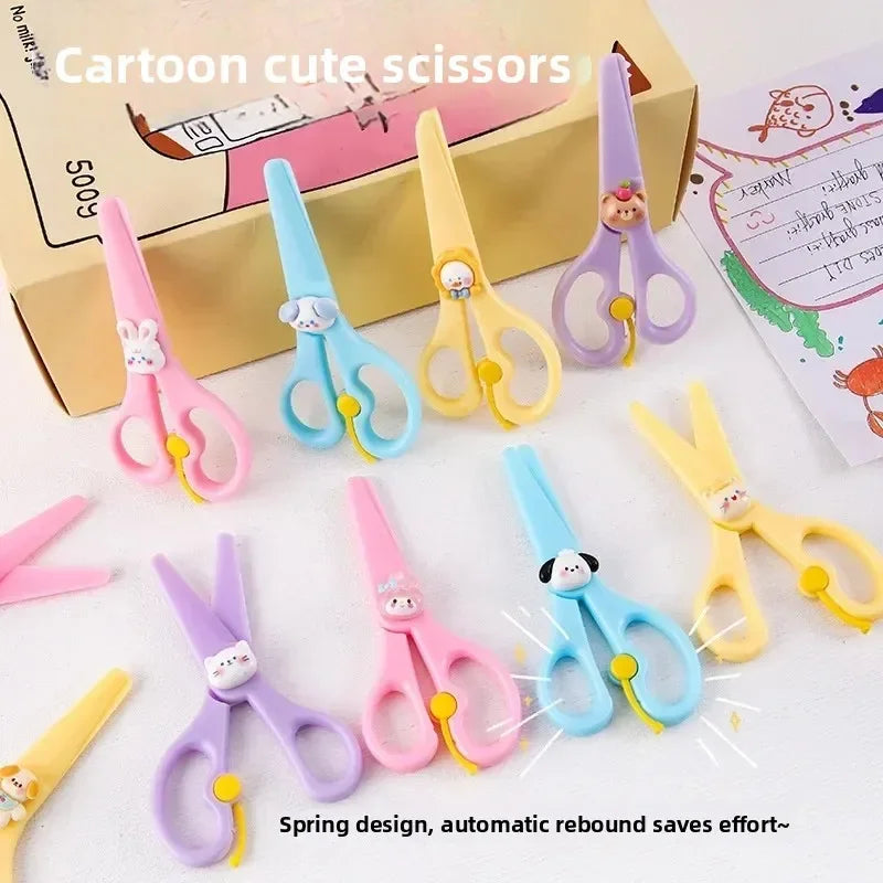 Cartoon Kids Safety Scissors | Cute Craft Scissors for Children Kids Safety Scissors Peaceful Pleasures Health and Wellness