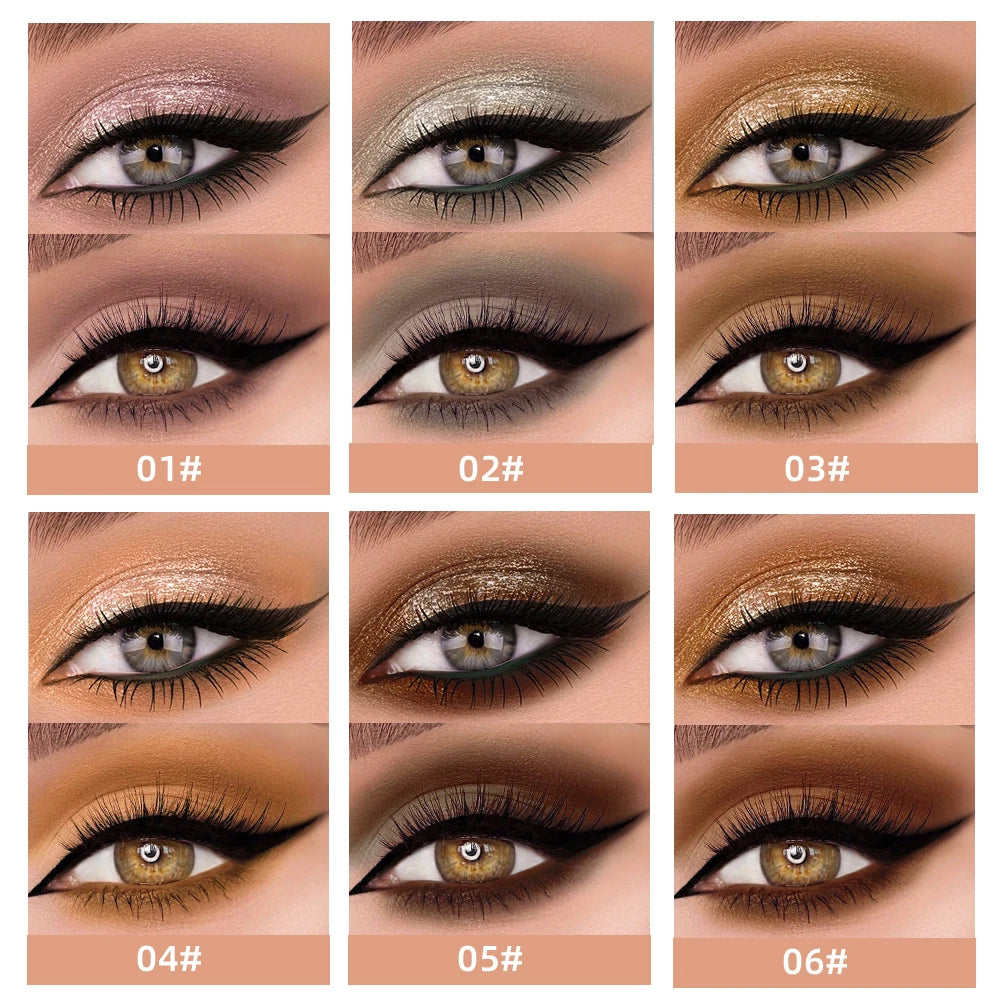 QIBEST Double End Glitter Matte Eye shadow Stick Pencil Eyeshadow Makeup Waterproof Bicolor Shimmer Cosmetics Beauty Makeup Tool Peaceful Pleasures Health and Wellness
