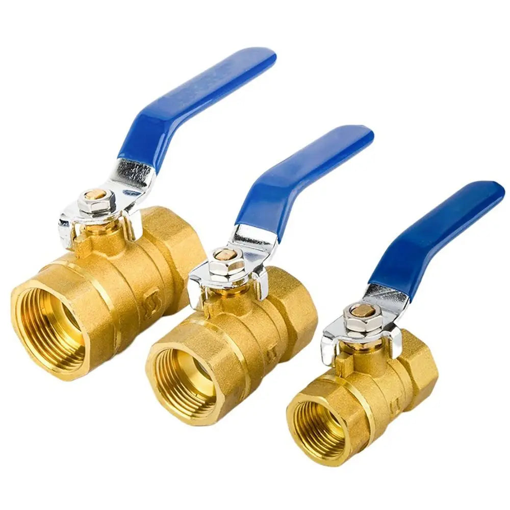 Brass Ball Valve 1/2" 3/4" 1" Threaded – High Temp Handle Valve