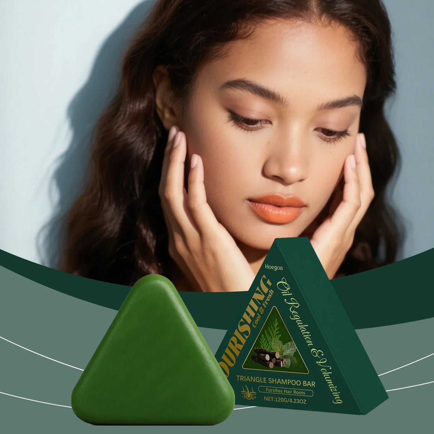 HOEGOA Platycladus Natural Shampoo Bar – Fluffy & Nourished Hair
