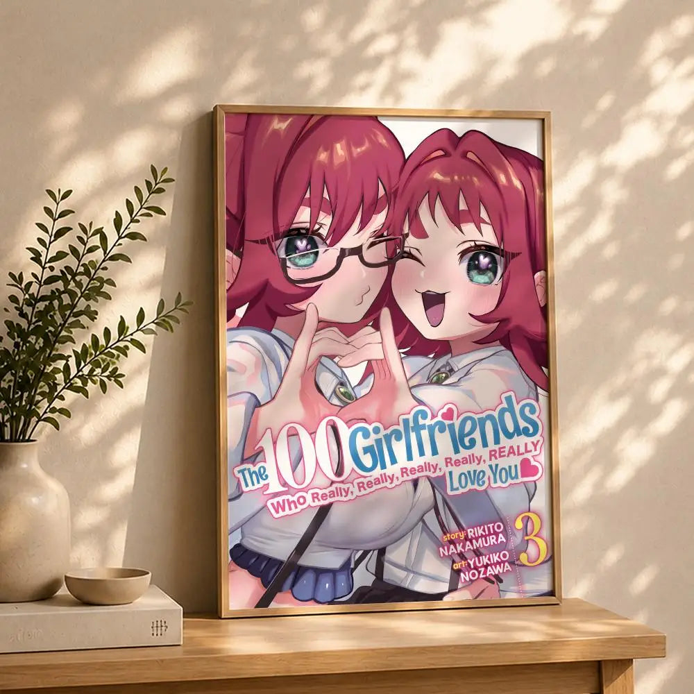 Anime Hyakkano HD Poster – Self-Adhesive Waterproof Wall Art Anime Wall Poster Peaceful Pleasures Health and Wellness White6 21X30cmNoframe