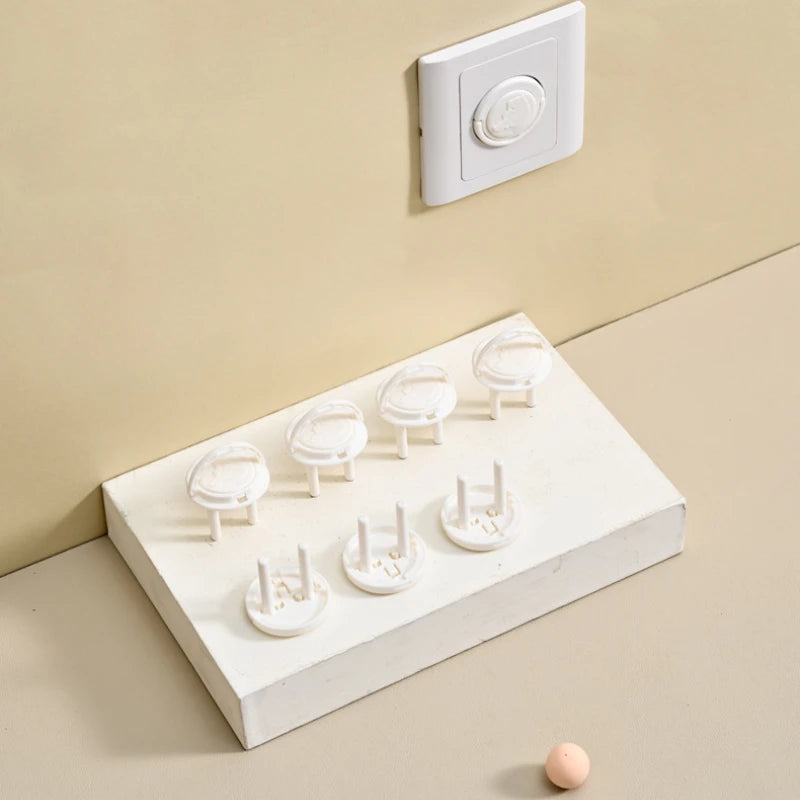 [Euronorm]10/20Pcs Socket protective cover Pull ring Power Protector Baby Safety Electric Plug Socket Cover for Baby Kid Plastic Peaceful Pleasures Health and Wellness