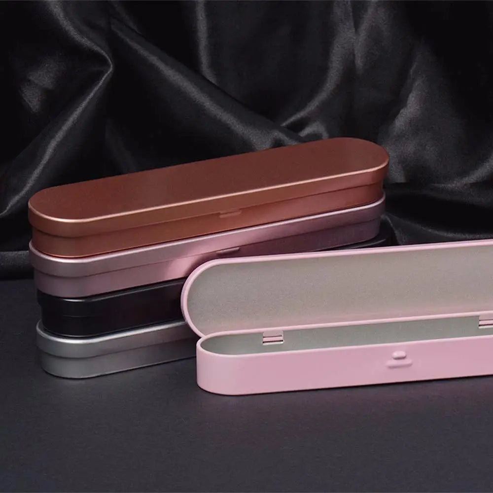 Supplies Multifunction Stationery Storage Box Flip box Student Tin Box Fountain Pen Box Metal Pencil Case Iron Pencil Case Peaceful Pleasures Health and Wellness
