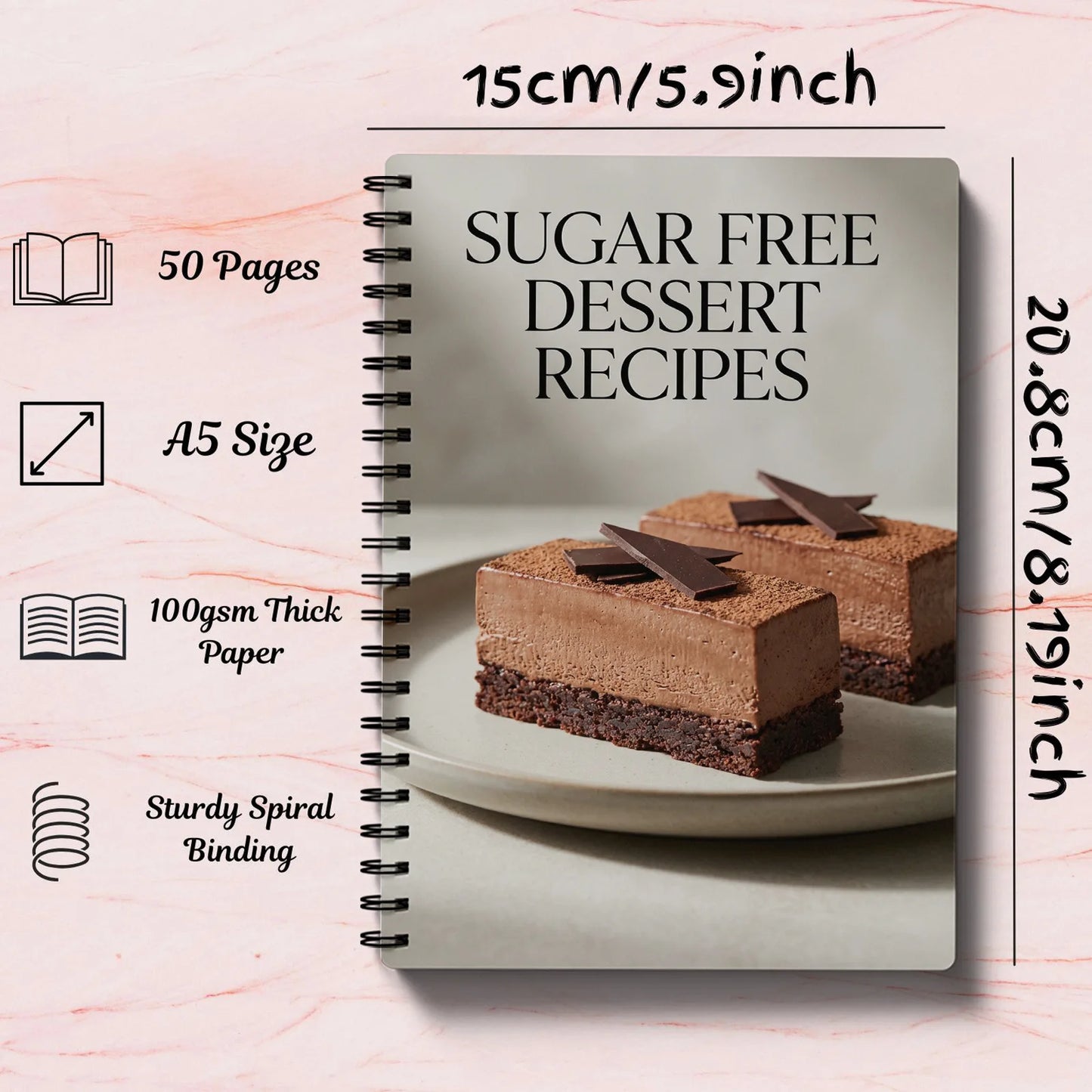 Sugar Dessert Recipes Notebook Guilt-free Healthy Sweet Supports