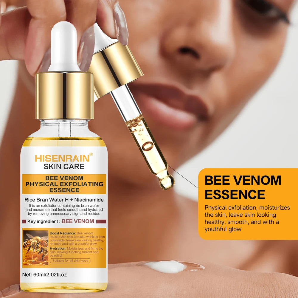 HISENRAIN Honey Niacinamide & Peptide Exfoliating Serum - Gentle Physical Face Scrub for Brightening, Hydrates & Smooths Skin. Peaceful Pleasures Health and Wellness