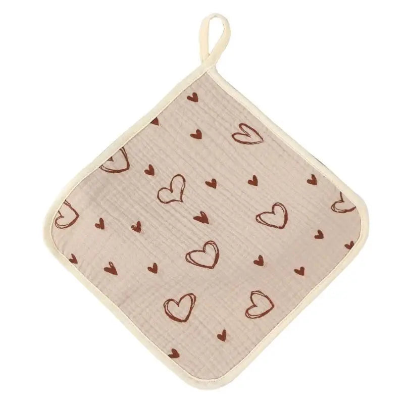 Baby Cotton Muslin Face Towel | Burp Cloth & Drool Bib
