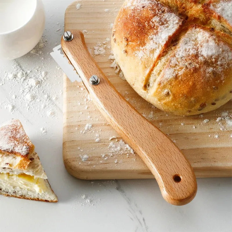 1pc Practical Curved Bread and Pastry Knife Baking Tools Baking Accessories Household Kitchen Tools Peaceful Pleasures Health and Wellness