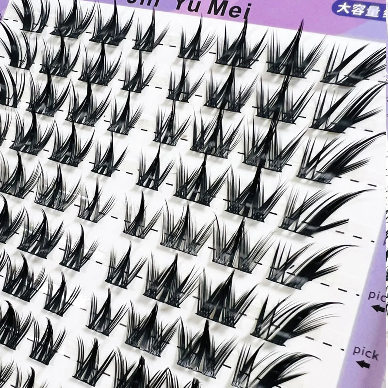 32 Rows Large Capacity Foxes Fake Eyelash Extension Fluffy Fairy False Eyelashes Segmentation Comic Lash Clusters For Daily Use Peaceful Pleasures Health and Wellness