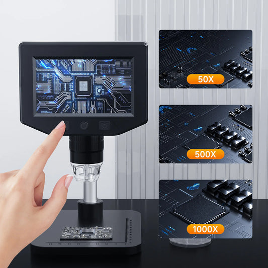 1000X Digital Microscope with Screen High Magnification Maintenance, 2 Million Yuan Convenient Magnifying Glass Peaceful Pleasures Health and Wellness P220