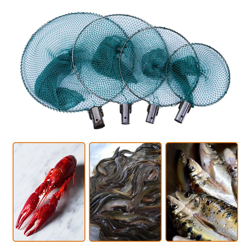 Dense Fishing Mesh Net Head Fishing Tackle Copying Net Head Long Fish Landing Net Peaceful Pleasures Health and Wellness