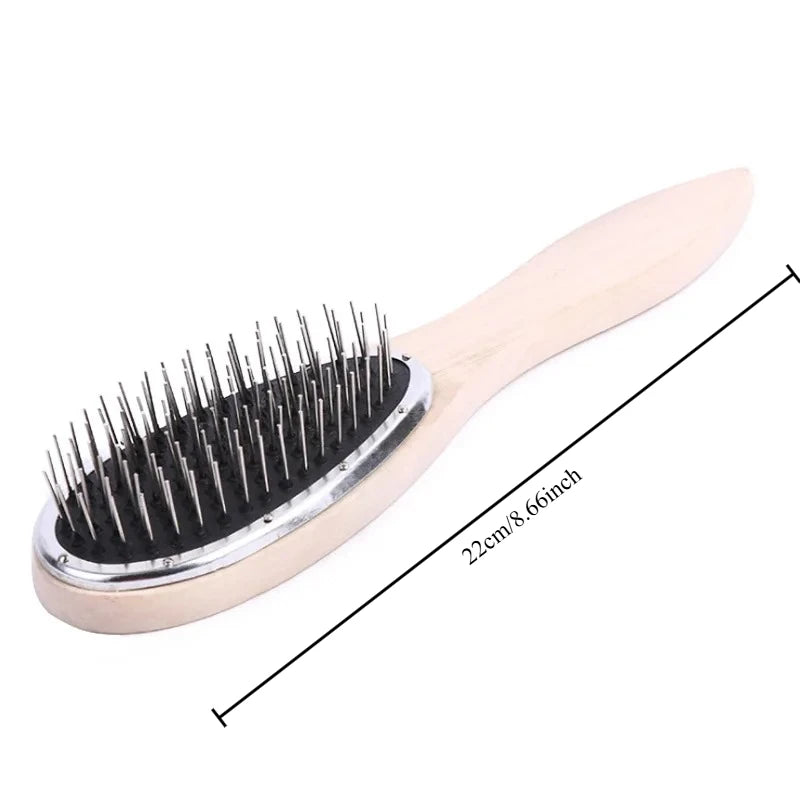 1pc Professional Brush For Wig Anti Static Steel Comb for Tangle Hair Extensions Training Salon Tools Peaceful Pleasures Health and Wellness 1pc