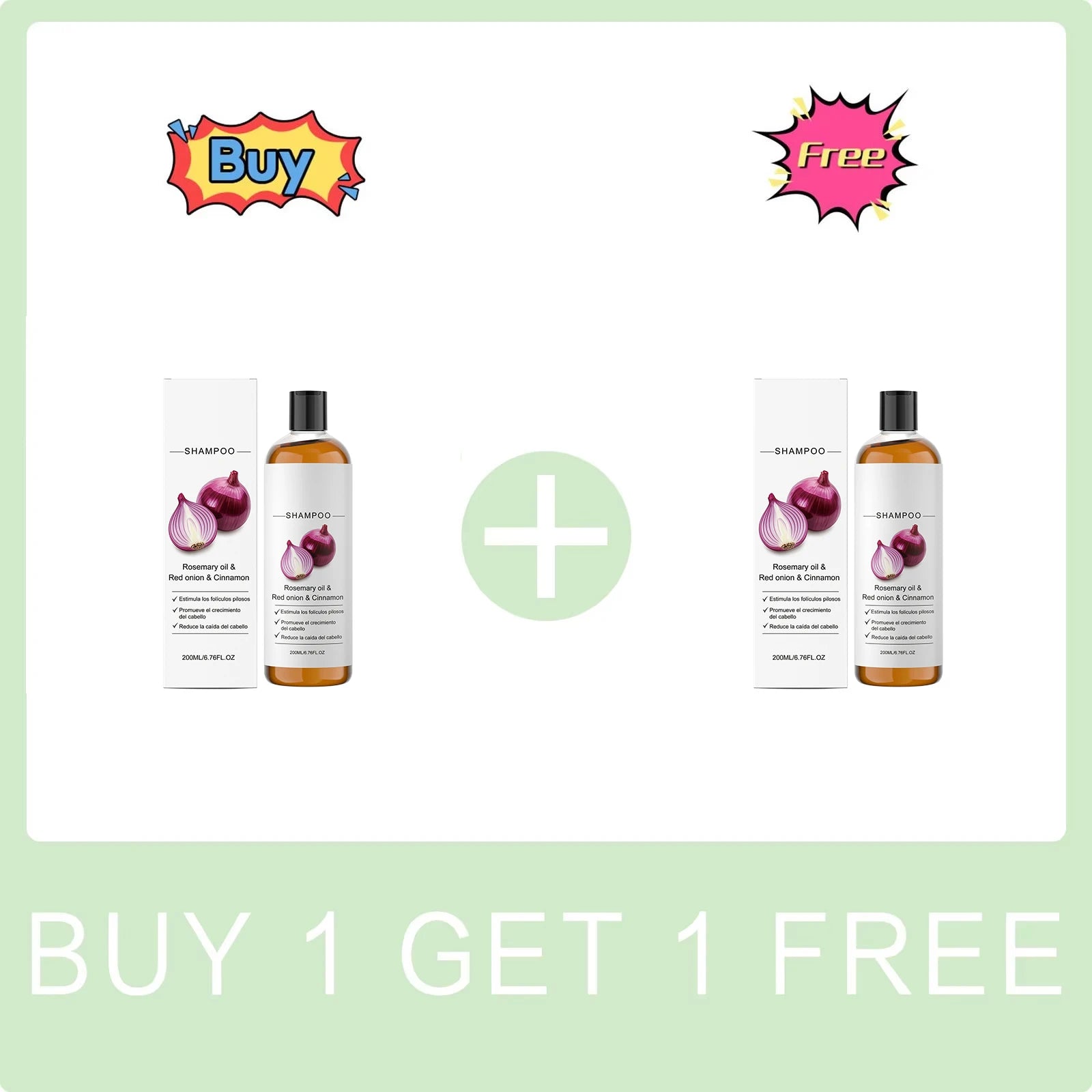 Rosemary Oil, Red Onion Shampoo Anti Hair Loss Hair Care Shampoo Care Gentle Cleansing Oil Control Nourish Scalp Refresh Shampoo Peaceful Pleasures Health and Wellness Buy 1 Get 1 Free