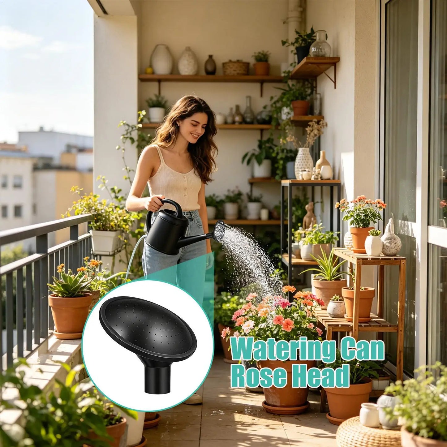 Watering Can Rose Head Replacement Nozzle – Gentle Spray