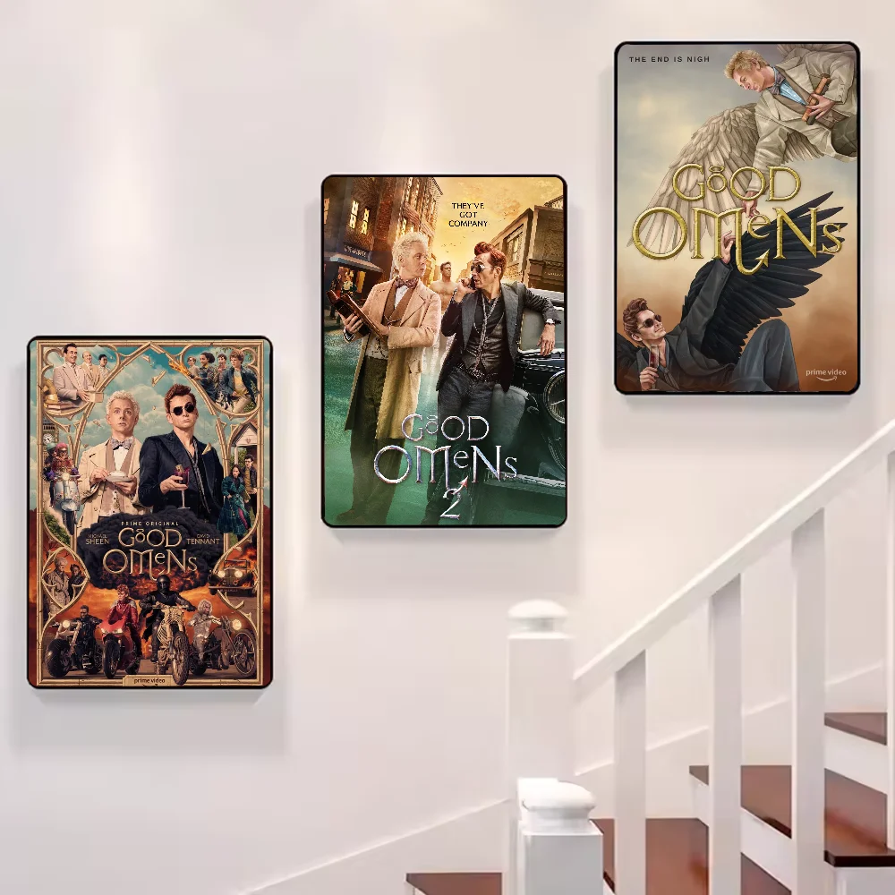 Good Omens TV Show Poster – HD Waterproof PVC Wall Art Decor TV Show Wall Poster Peaceful Pleasures Health and Wellness