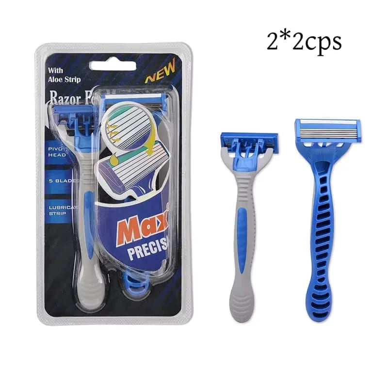 3-Layer Reusable Razor + 18 Heads | Men & Women Shaver