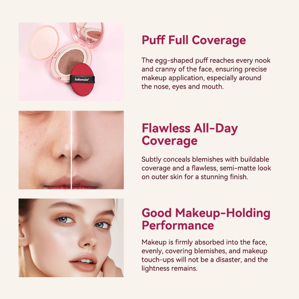 Korean Makeup Clear Soft Cushion Foundation Fit Full Coverage Waterproof Long-lasting Concealer Long-lasting Makeup Peaceful Pleasures Health and Wellness