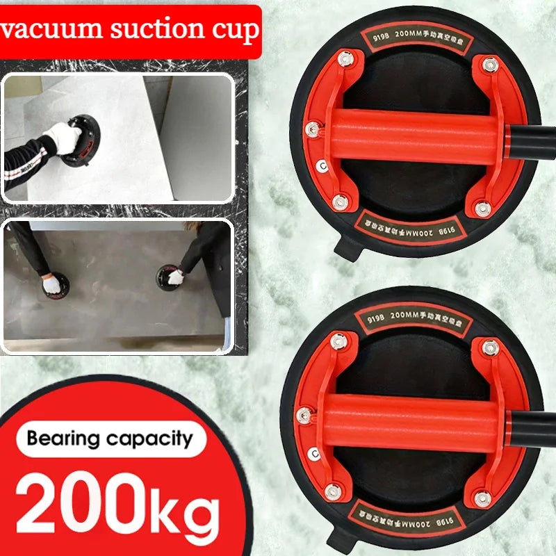 New 2024 Vacuum Suction Cup 200kg Load Capacity Heavy Duty Vacuum Machine for 8 Inch Lifting Adsorption of Tile Glass Peaceful Pleasures Health and Wellness