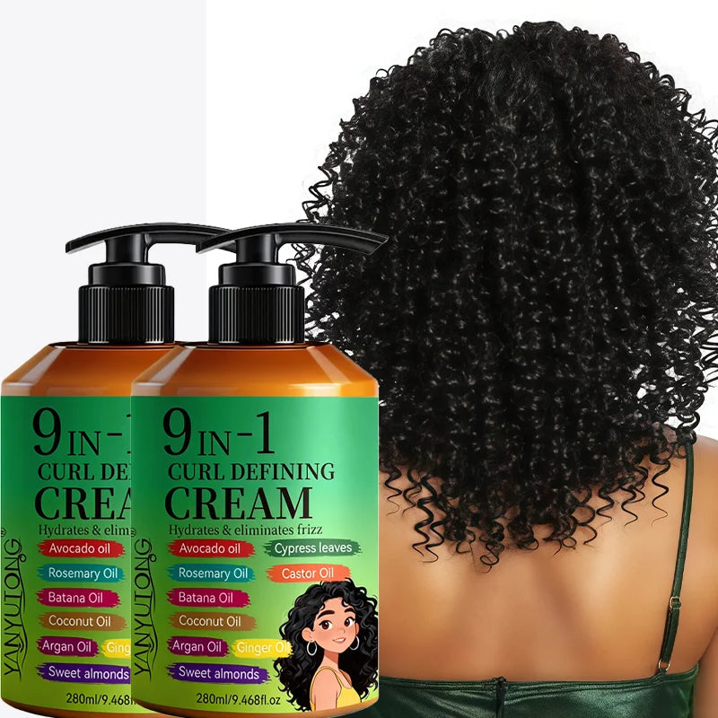280ml Curly Hair Styling Cream – Moisturizing & Smoothing