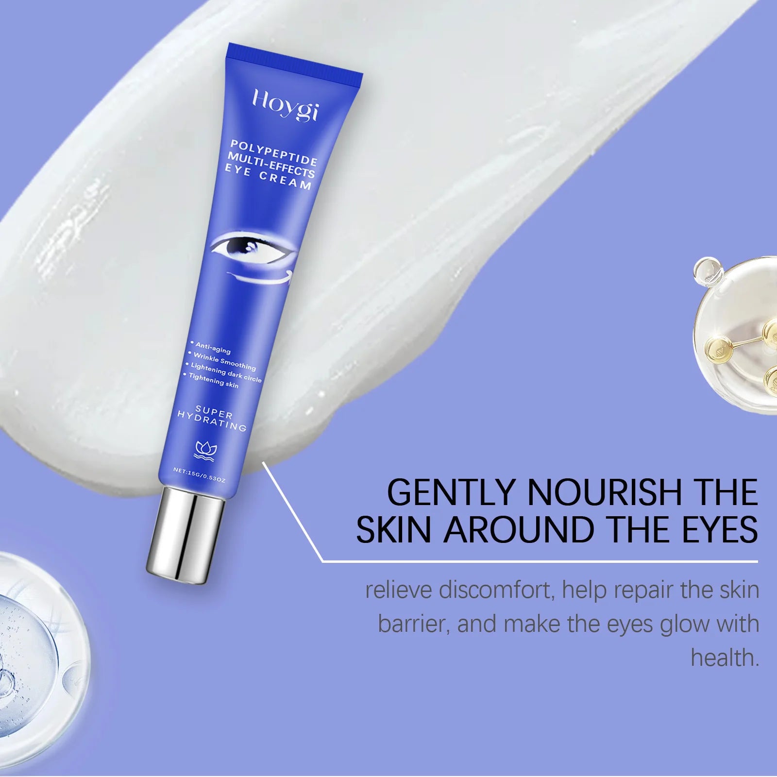 Tightening Eye Cream Anti Puffiness Lightening Dark Circles Eye Bag Removal Fade Fine Line Brighten Eye Care Peaceful Pleasures Health and Wellness