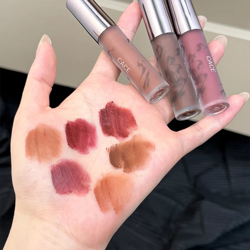 CACE Matte Lipstick – Nude, Brown & Red Wine Long-Lasting