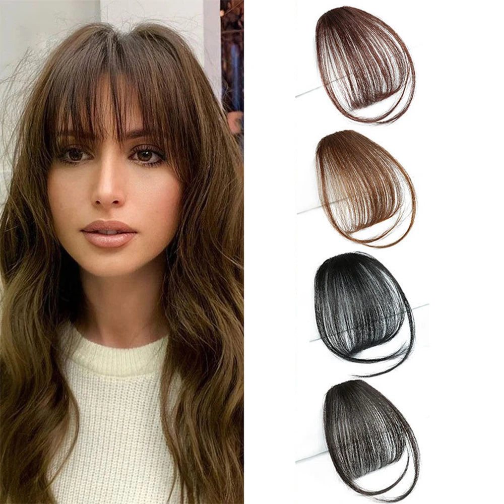 1PC Air Bangs Wig Summer Light And Thin Fake Bangs Natural Forehead Invisible And Traceless Bangs Wig Piece Peaceful Pleasures Health and Wellness