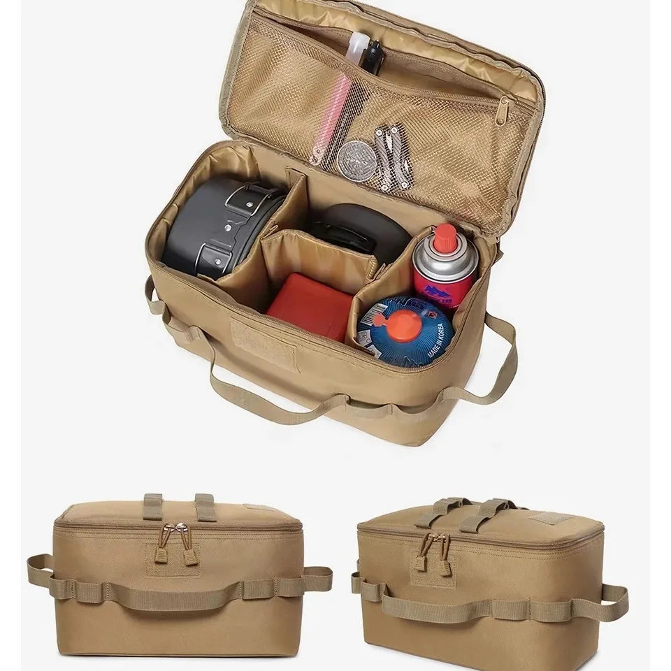 Outdoor Camping Storage Bag – Gas Canister & Cookware Organizer