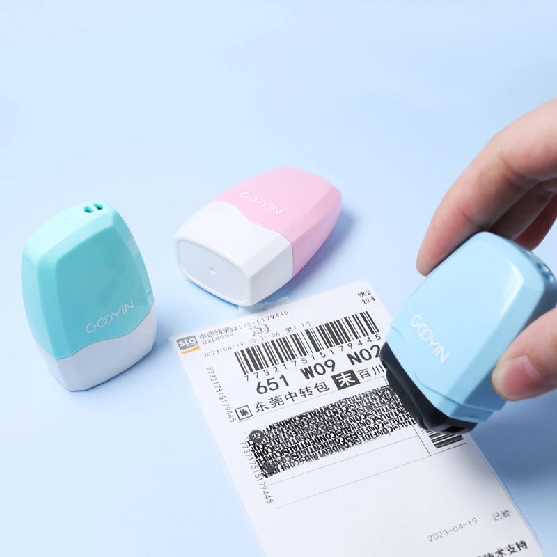 Bview Art Identity Protection Roller Stamp Block Out Personal