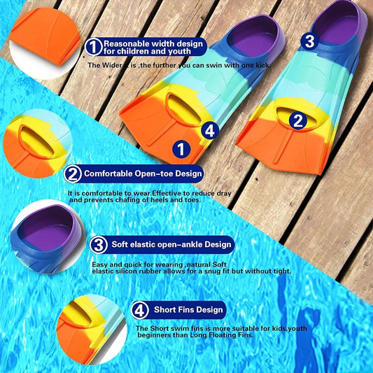 Silicone Swim Fins for Kids & Adults | Training & Diving Silicone Swim Fins Peaceful Pleasures Health and Wellness